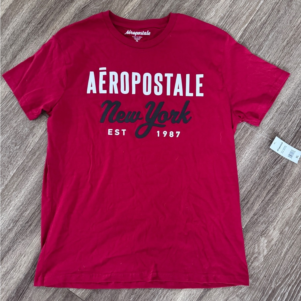 Aeropostale Men's Red New York Tee
